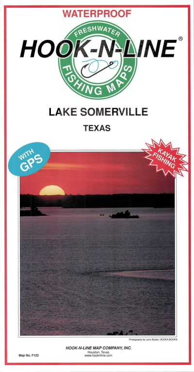 Lake Somerville Fishing Map by Hook-N-Line