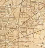San Antonio Regional Area Major Arterial Wall Map - Antiqued Version