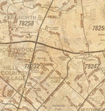 San Antonio Regional Area Major Arterial Wall Map - Antiqued Version