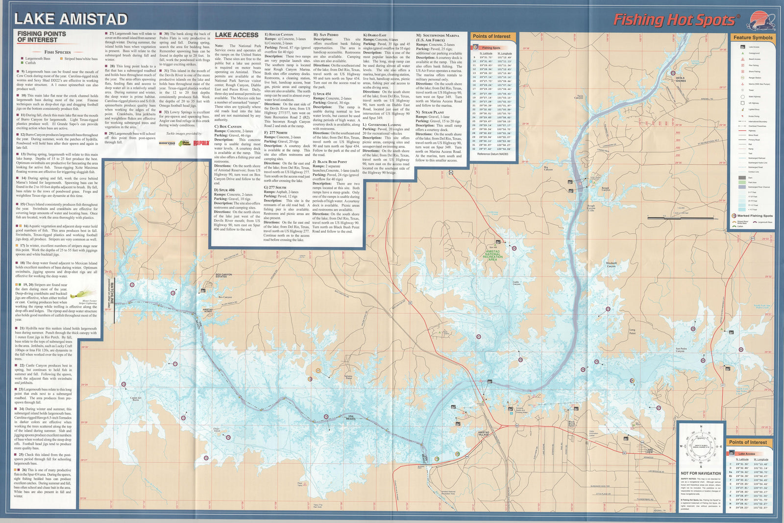 Lake Amistad by Fishing Hot Spots