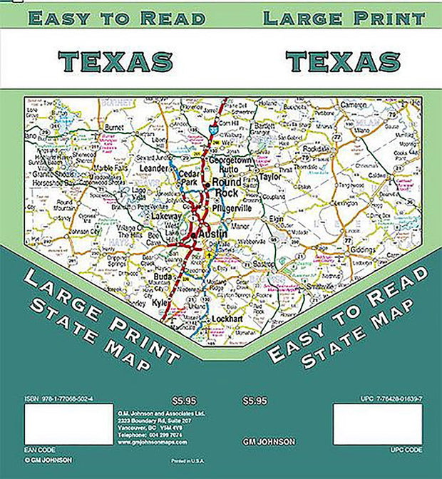 Texas Large Print by GM Johnson