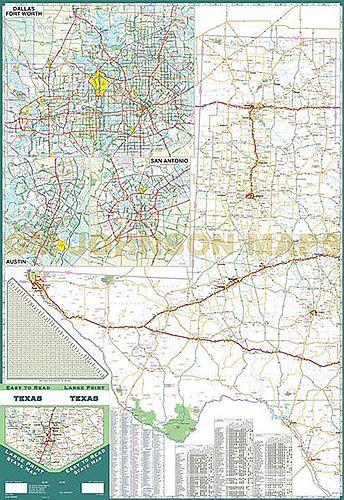 Texas Large Print by GM Johnson