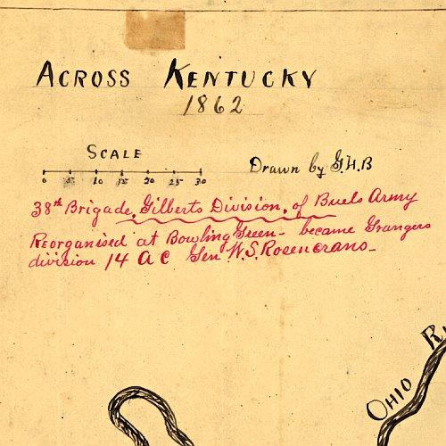 Across Kentucky Drawn by G.H.B. (G.H. Blakeslee)