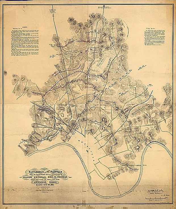 Battlefields in front of Nashville, December 15th & 16th, 1864