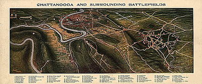 Chattanooga and surrounding battlefields by Reginald Purse