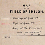 Map of the field of Shiloh. April 6, 1862