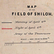 Map of the field of Shiloh. April 6, 1862