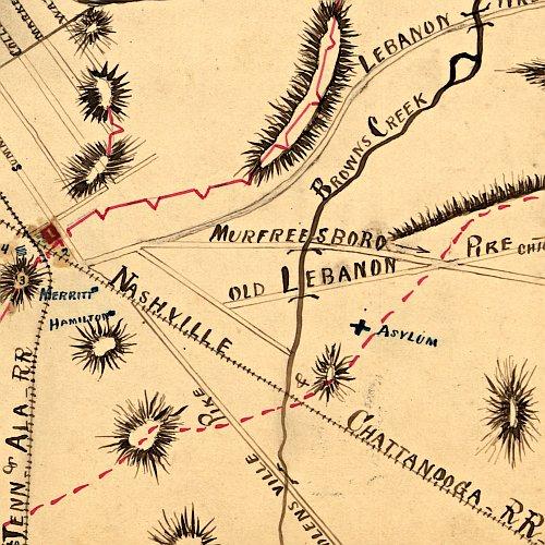 Nashville, Tenn. and vicinity 1863 by G.H. Blakeslee