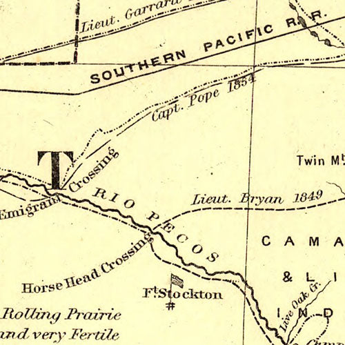 Houston & Texas Central Railroad 1867