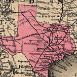 Neue Karte de Staates Texas 1881