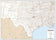 South-Central US Wall Map by Texas Map Store