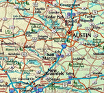 Texas Decorative Wall Map by Compart Maps