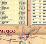 Texas Decorative Wall Map by Compart Maps