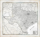 Texas Rustic Wall Map