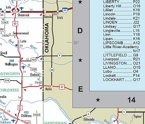 Texas Executive Wall Map by Texas Map Store
