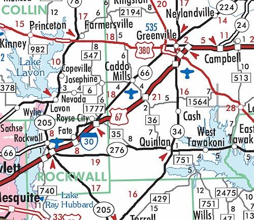 Texas Executive Wall Map by Texas Map Store