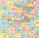 Texas County Town Wall Map