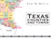 Texas County Town Wall Map