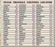 The Texas Triangle – Texas Map Store