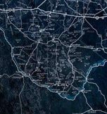 Stellar Texas Wall Map