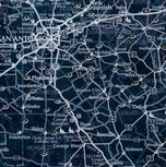 Stellar Texas Wall Map