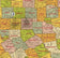 Texas Zip Code Map with Counties