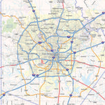 Texas Hill Country Wall Map