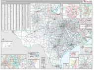 Premium Style Texas Wall Map by Market Maps