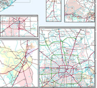 Premium Style Texas Wall Map by Market Maps