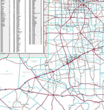 Premium Style Texas Wall Map by Market Maps
