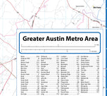 Greater Austin Metro Area Wall Map