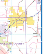 DFW Greater Metro Area Wall Map
