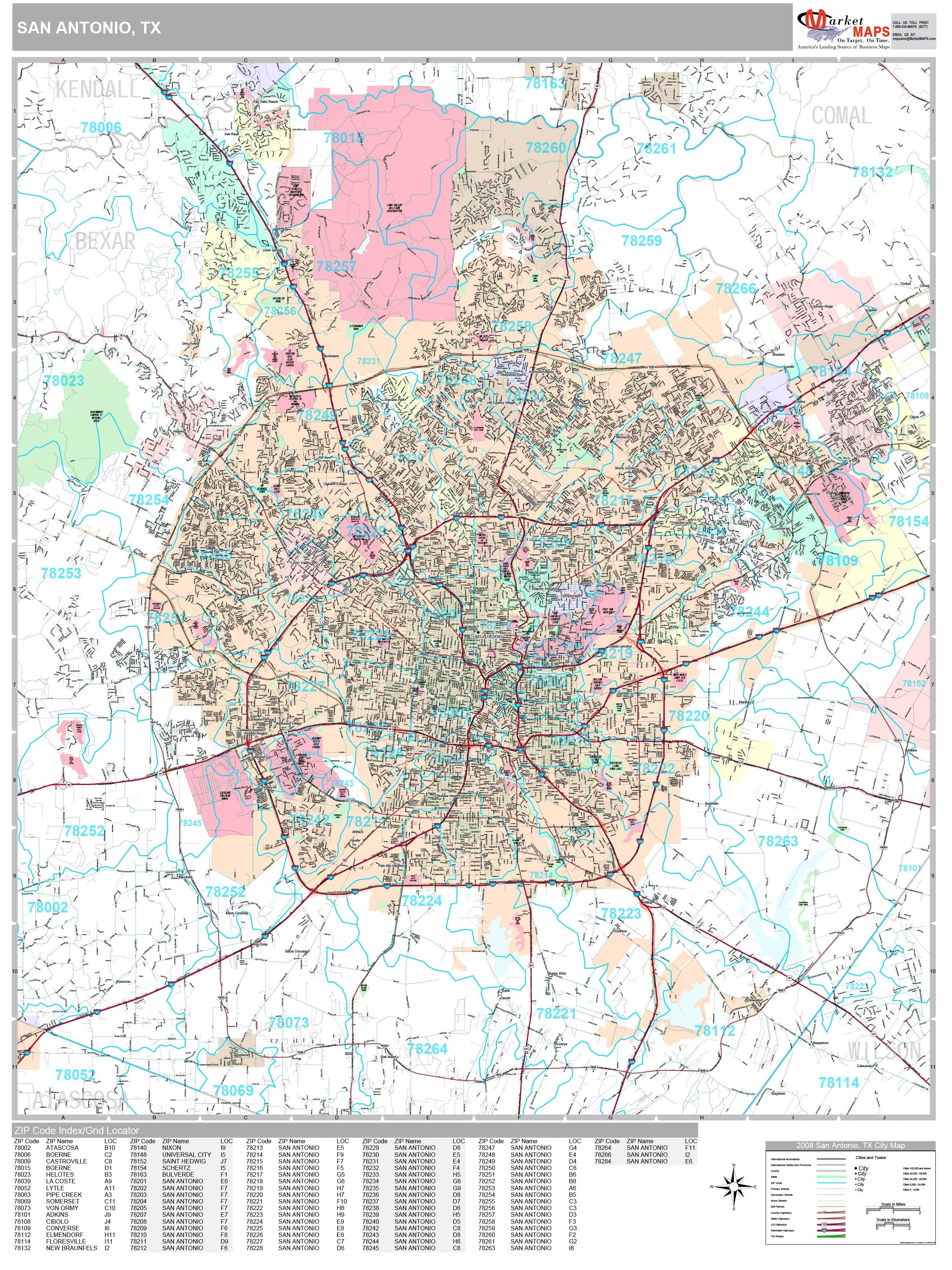 San Antonio Tourist Map