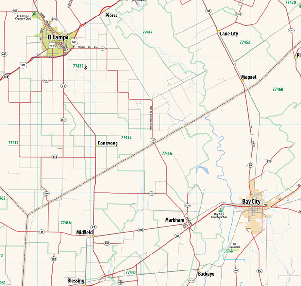 Houston Metroplex Map.pdf Greater Houston Metro Area Wall Map – Texas Map Store