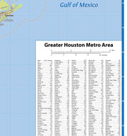 Greater Houston Metro Area Wall Map