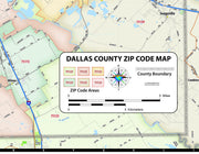 Dallas County Zip Code Map