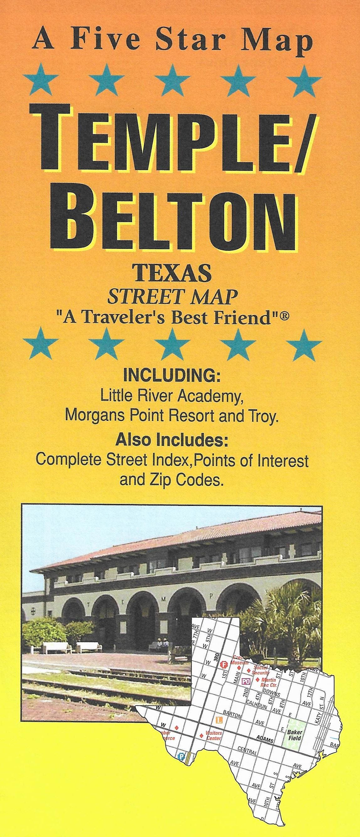 Temple/Belton by Five Star Maps