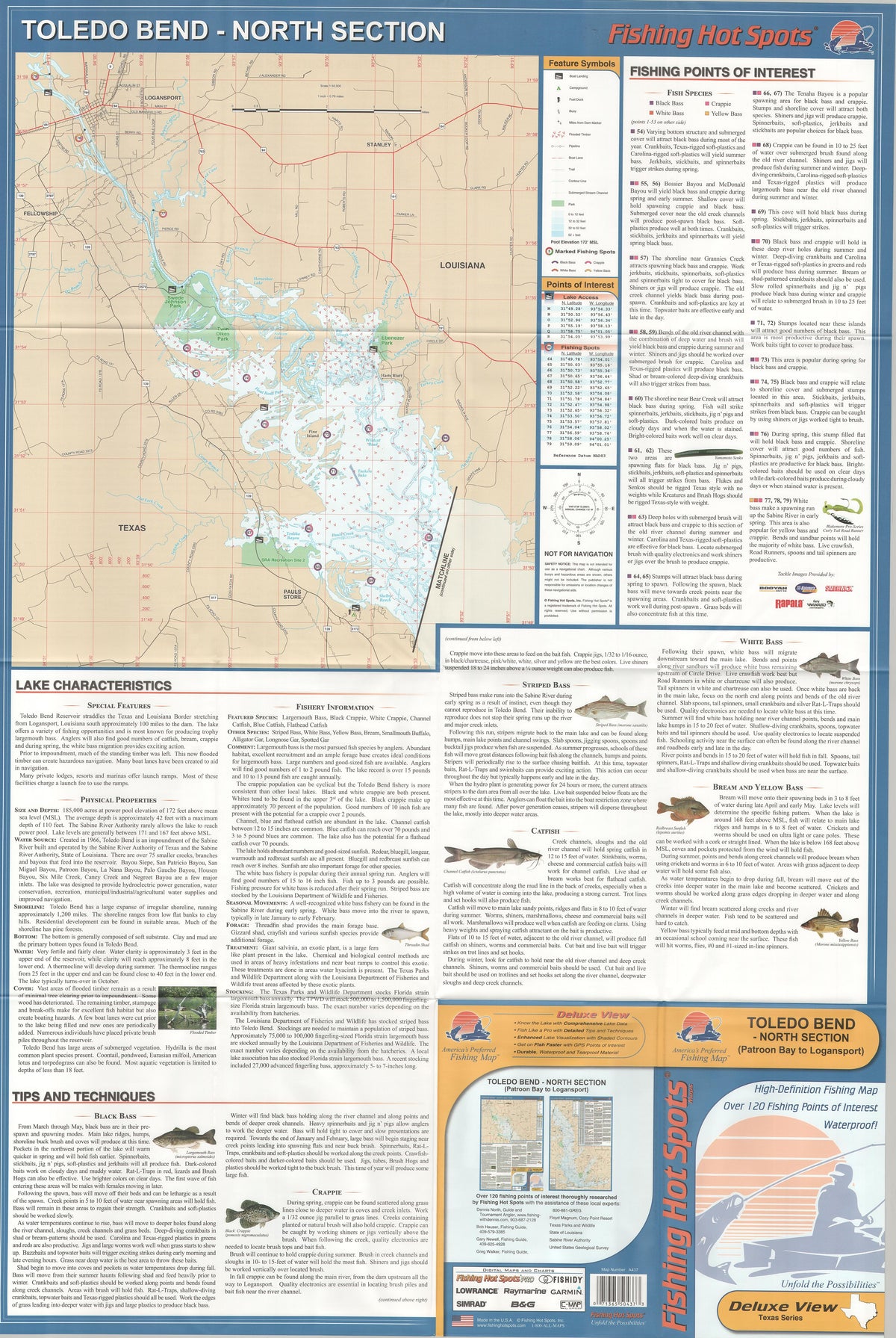Toledo Bend-North (Patroon Bay to Logansport) by Fishing Hot Spots
