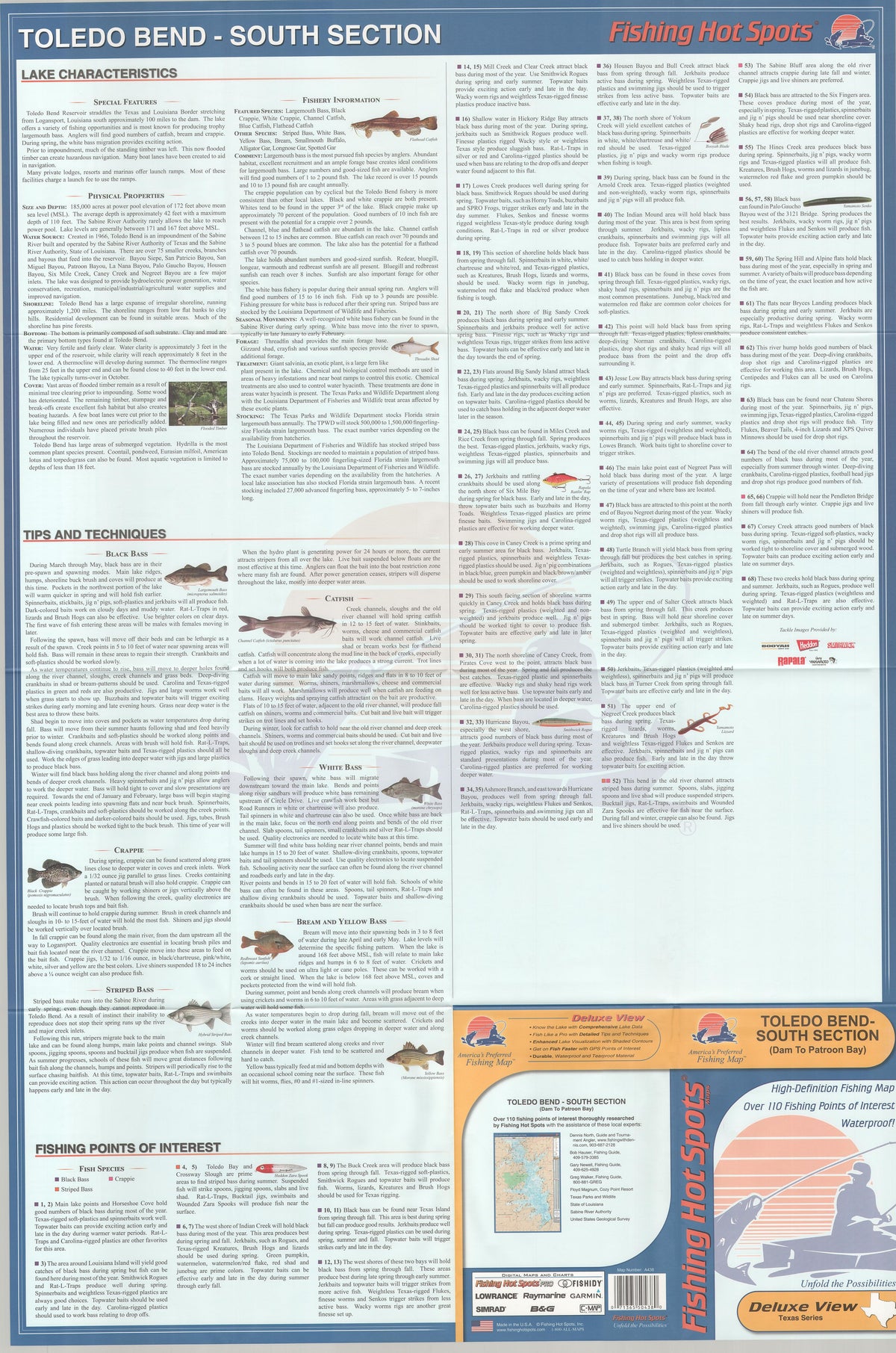 Toledo Bend-South (Dam to Patroon Bay) by Fishing Hot Spots