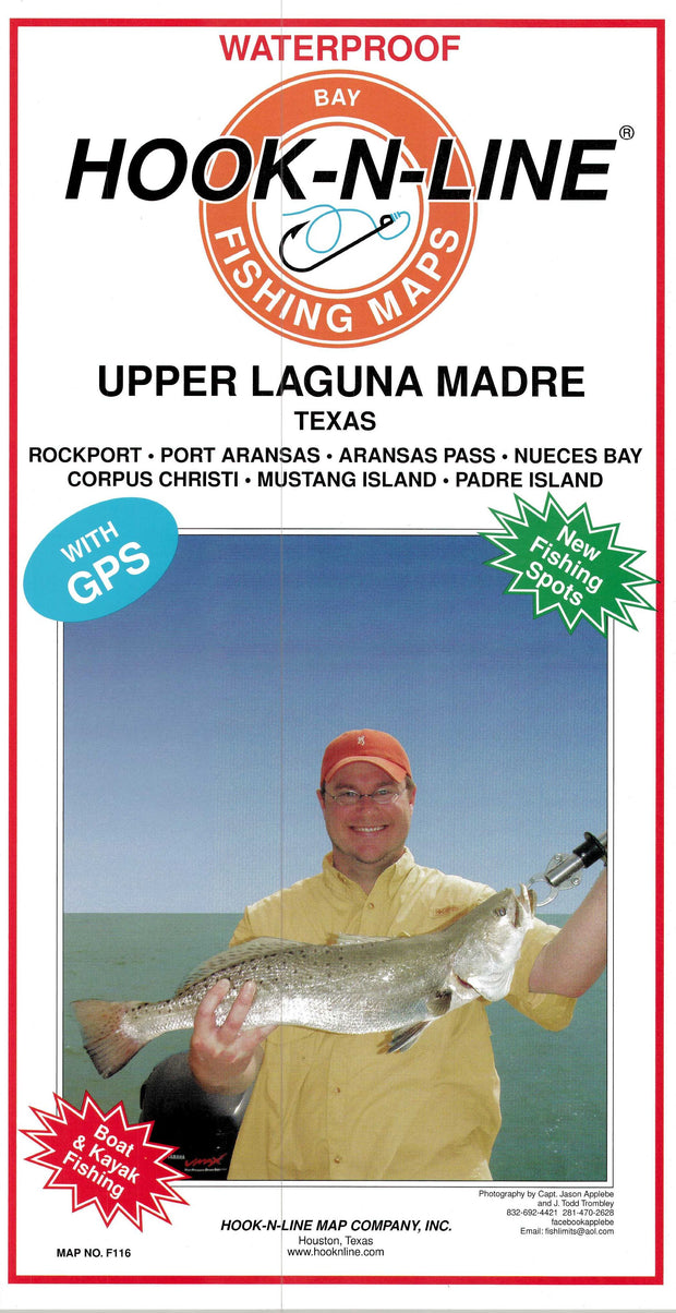 Hook-N-Line F116 Upper Laguna Madre Fishing Map