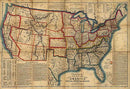 Bacon's steel plate map of America, political, historical &amp; military, 1863