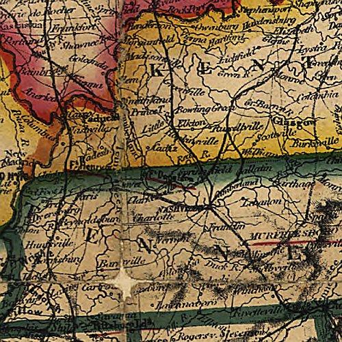 Bacon's steel plate map of America, political, historical & military, 1863