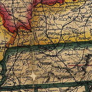 Bacon's steel plate map of America, political, historical & military, 1863