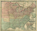 Colton's new railroad &amp; county map of the United States, the Canadas &amp;c., 1862