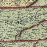 Colton's new railroad & county map of the United States, the Canadas &c., 1862