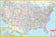 USA Large Scale Wall Map by Kappa Map Group
