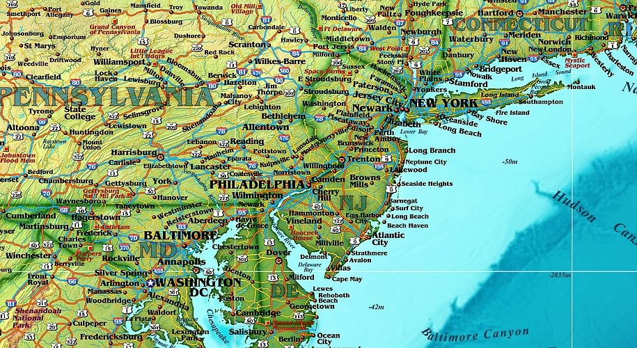 USA Wall Map by Compart Maps