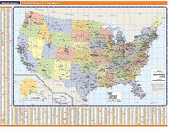 USA County Wall Map by Rand McNally