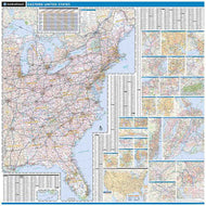 Eastern US Wall Map by Rand McNally