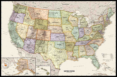USA Legacy Wall Map by Globe Turner